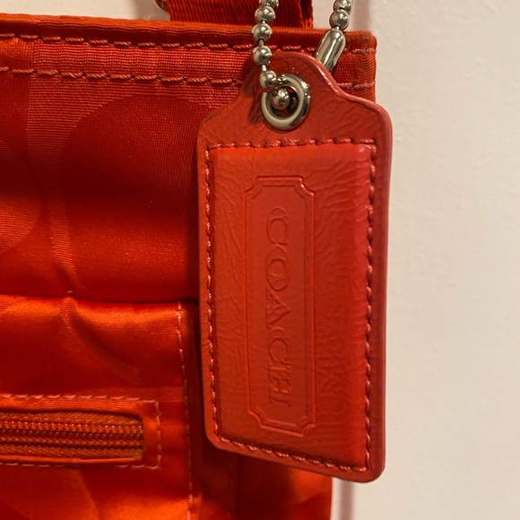 Coach Red Monogrammed Crossbody Bag See Descript / Photos - Picture 6 of 12
